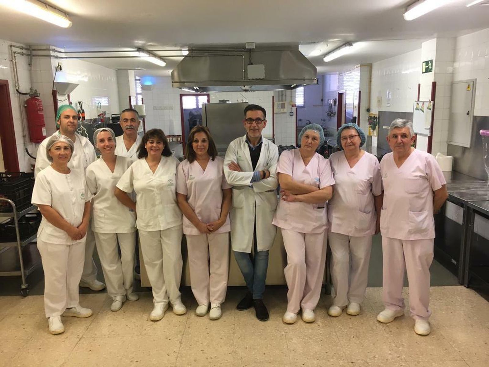 Trabajadores del Hospital Valle de los Pedroches.