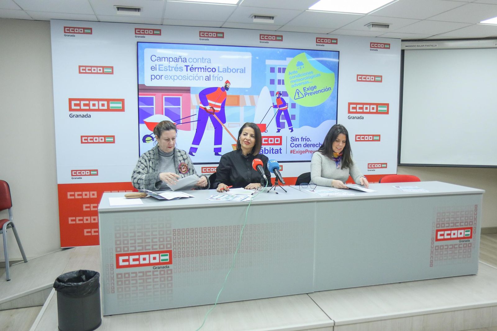 Presentación del informe en la sede de CCOO