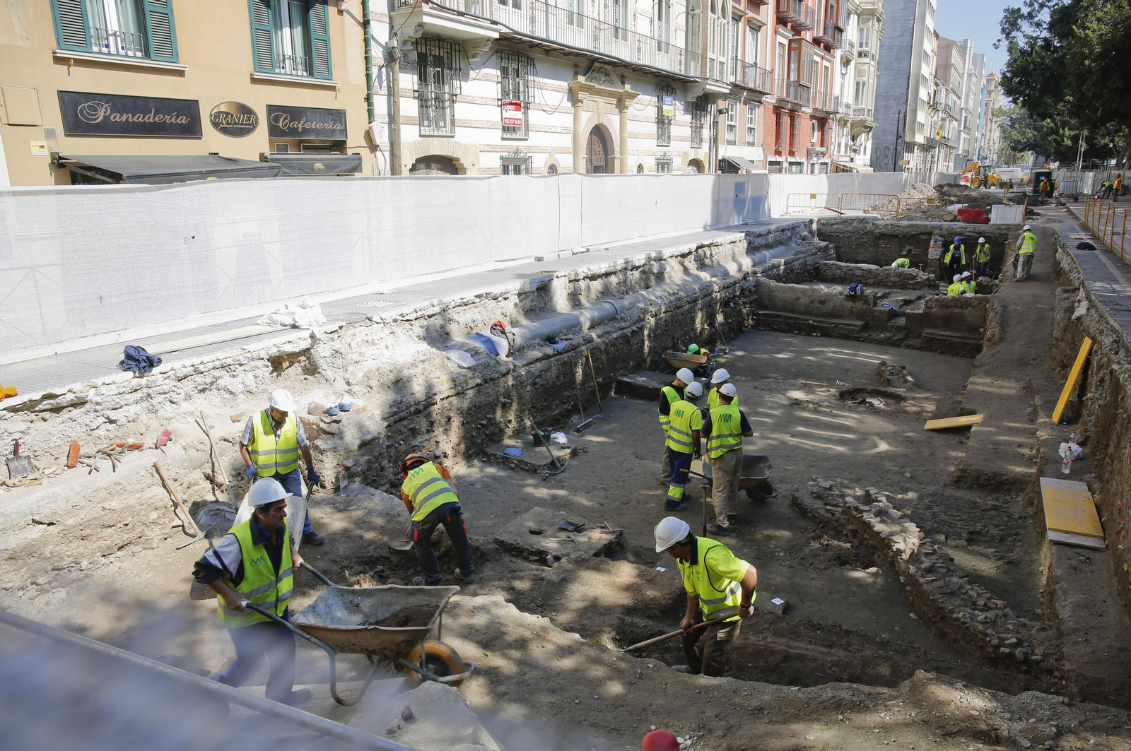 Imagen de archivo de los trabajos arqueológicos en la Alameda Principal.
