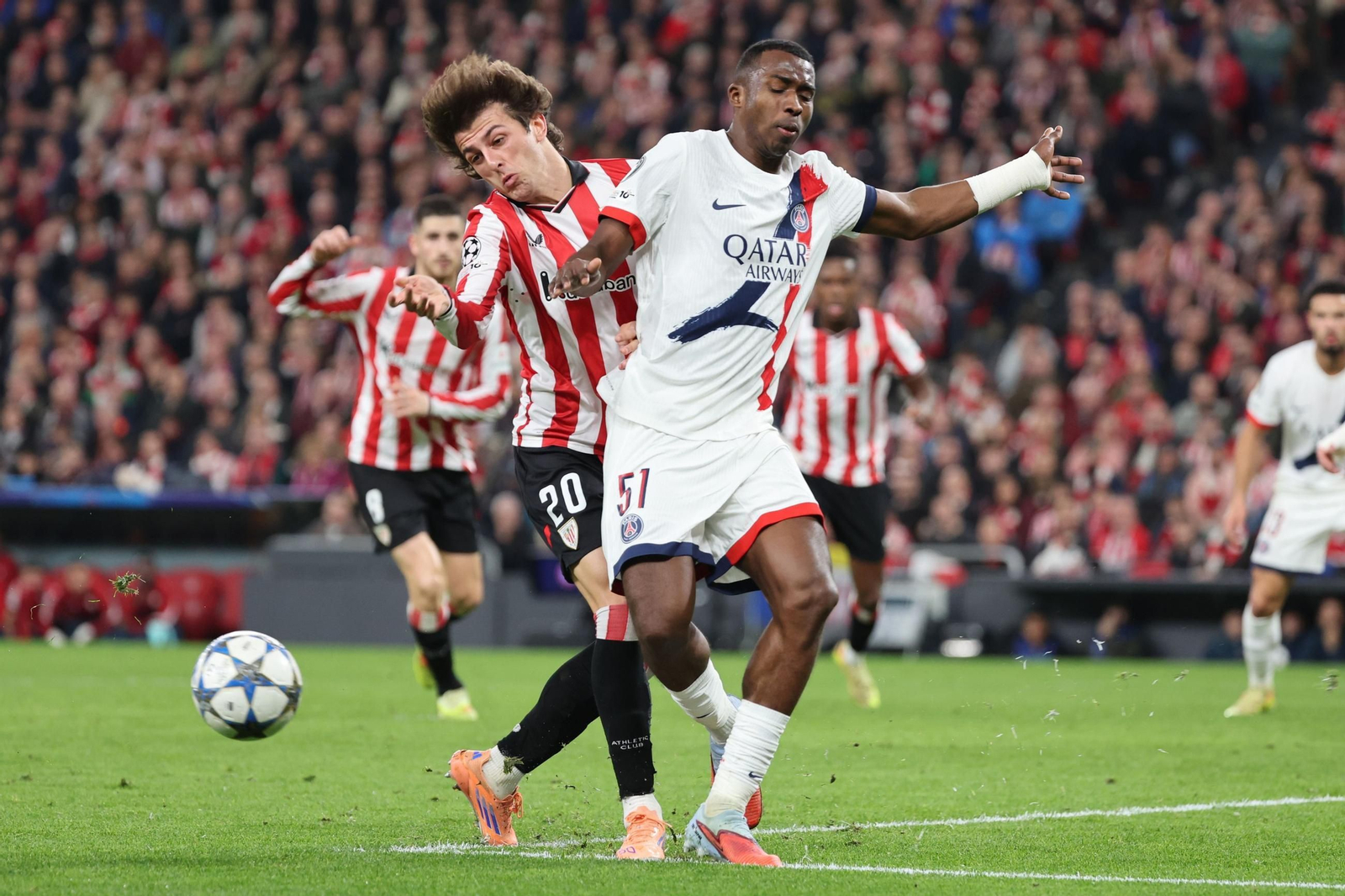 El Athletic Club-PSG, en imágenes