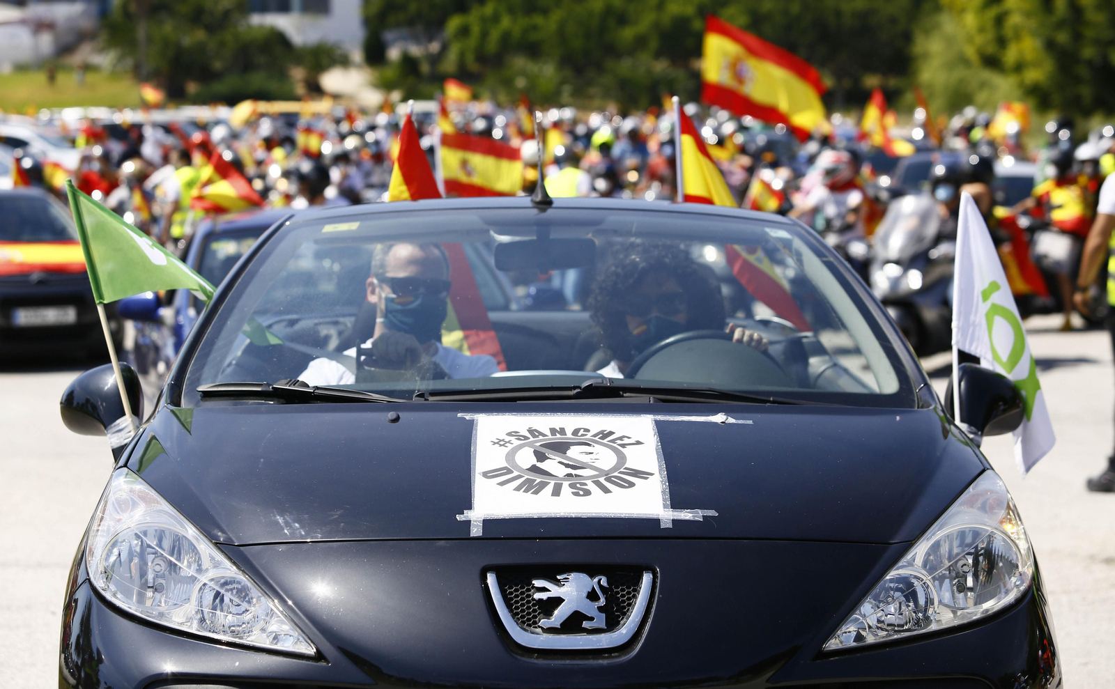 Las fotos de la caravana de protesta de Vox en Málaga