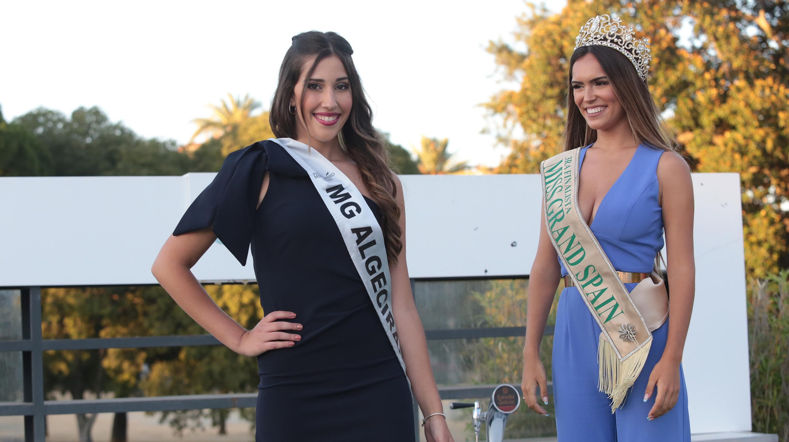 Miss Grand Algeciras: Adriana Reza Las aspirantes a Miss Grand Cádiz 2021 reciben sus bandas en el Hontoria
