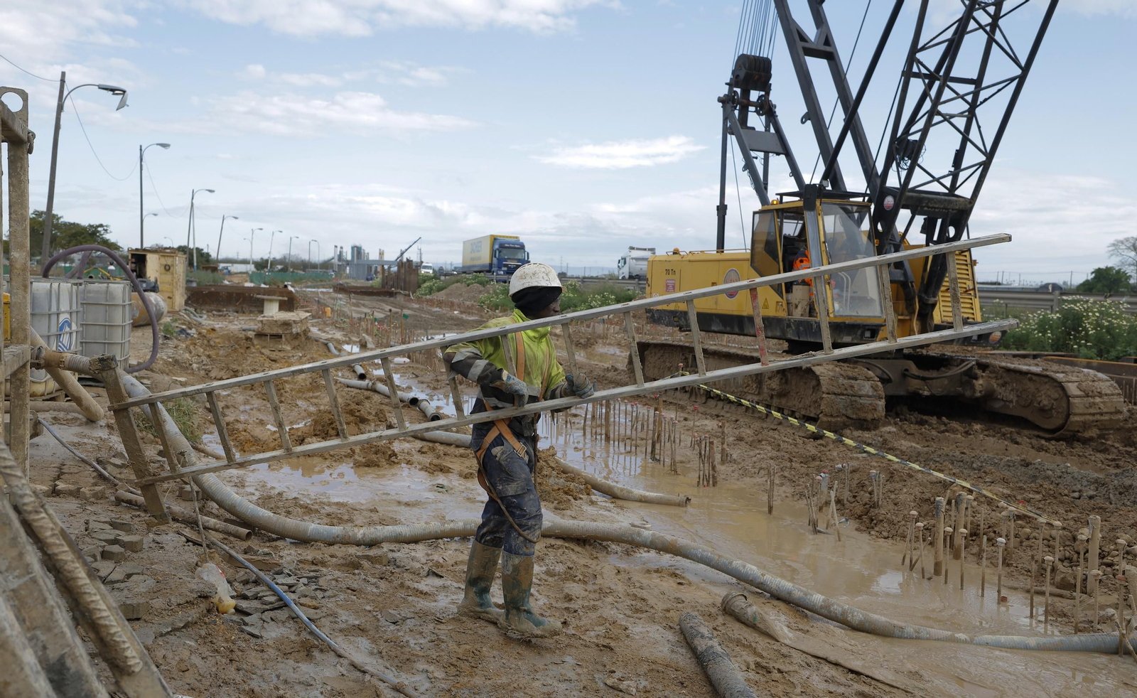 Los avances de la linea 3 del metro de Sevilla, en fotos