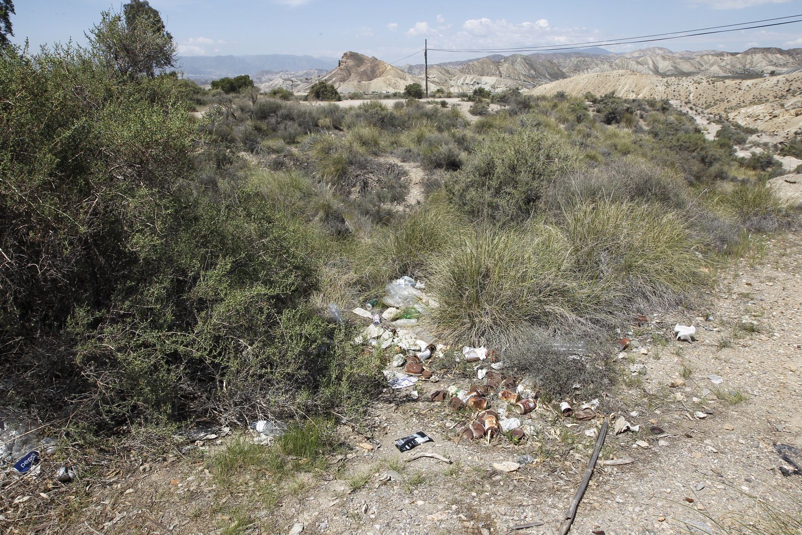 Fotogalería basura en el Desierto de Tabernas