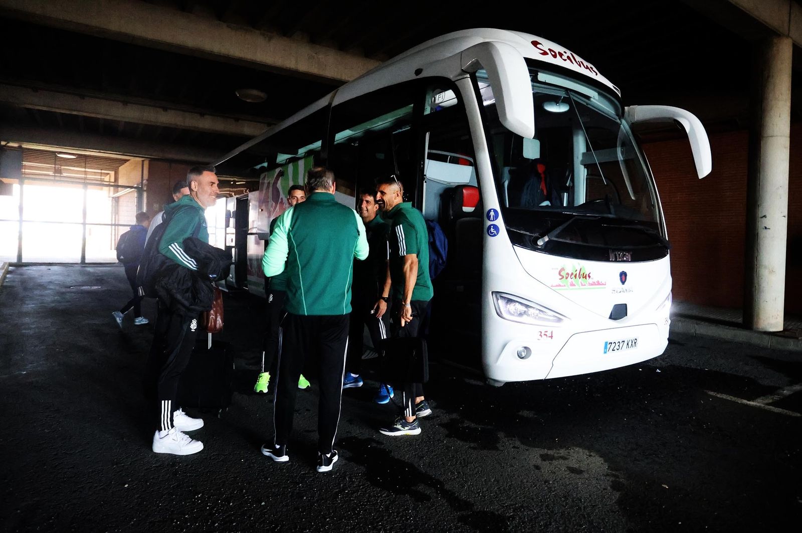 Imágenes del ambiente en la mañana del sábado en Huelva