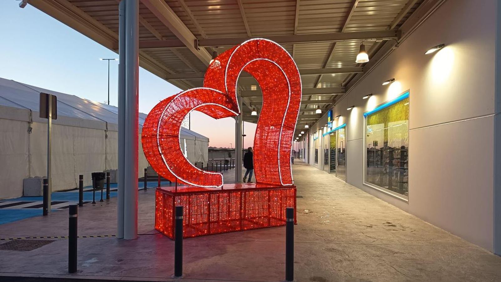 Iluminación de Navidad en el Victoria Park.