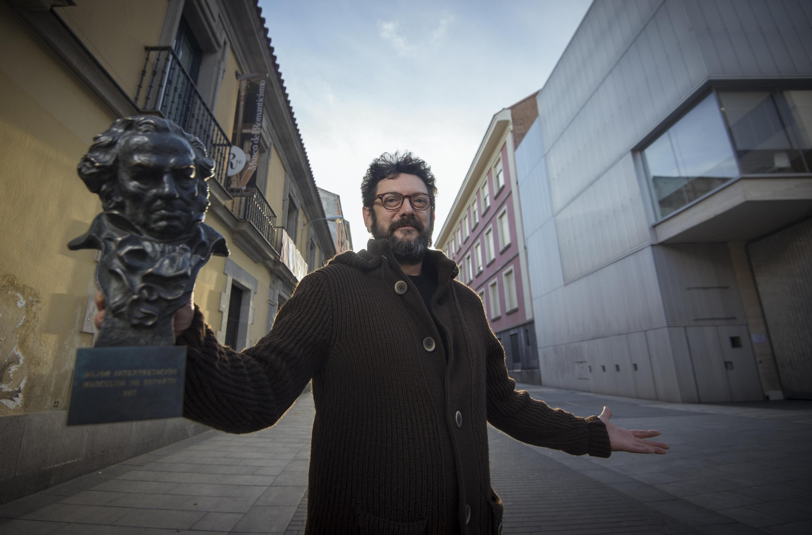 El actor Manolo Solo (Algeciras, 1964) posa en Madrid días después de ganar el Goya a la Mejor Interpretación Masculina de Reparto el año pasado.