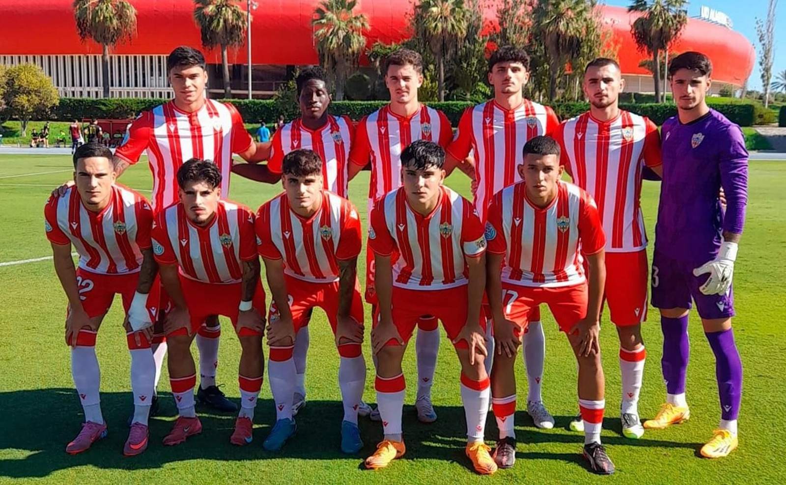 Once inicial del Almería B en su último partido contra La Unión Atlético (0-3). Once inicial del Almería B en su último partido contra La Unión Atlético (0-3).