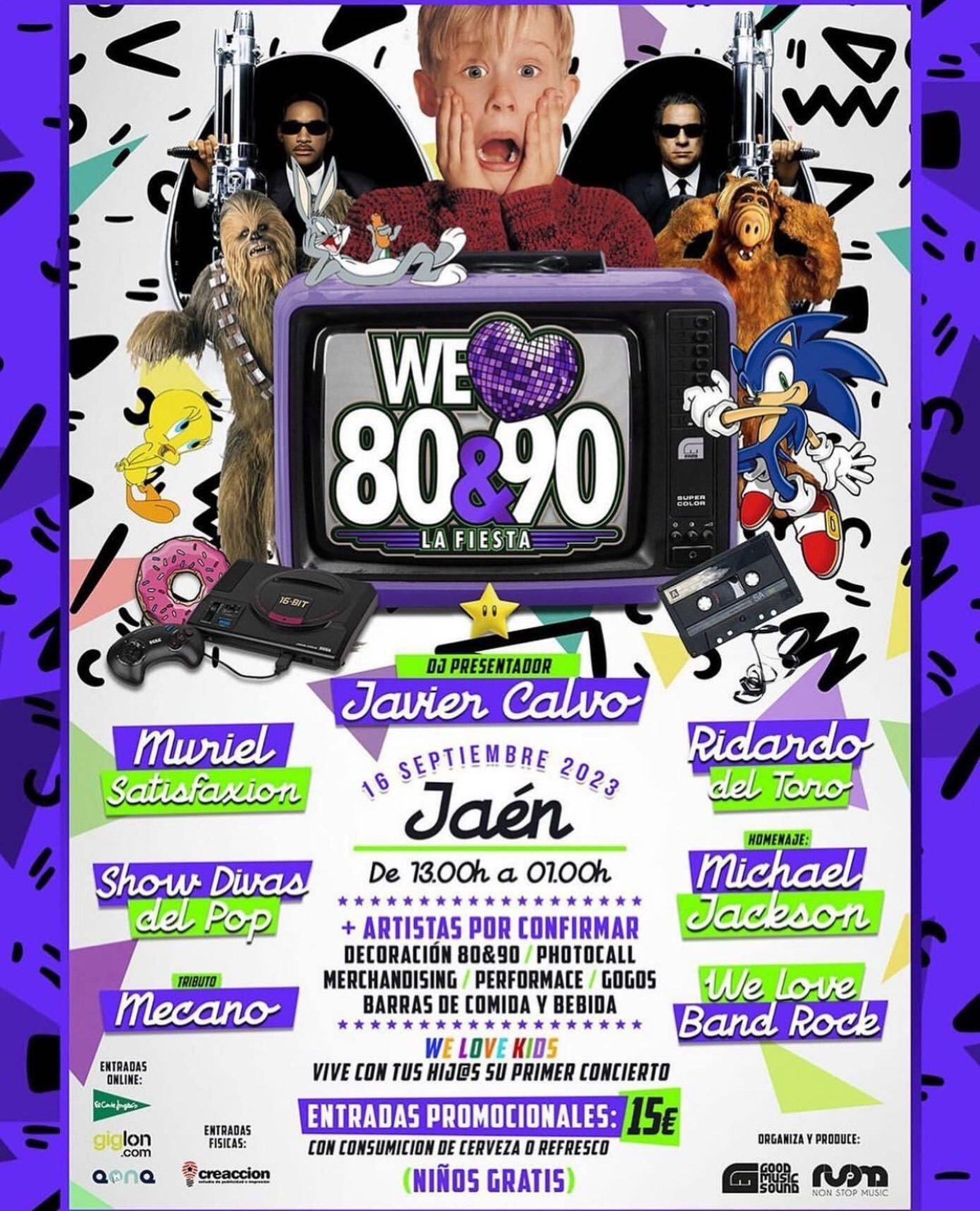 Cartel de la nueva edición del festival que reúne a lo más ochentero y noventero.