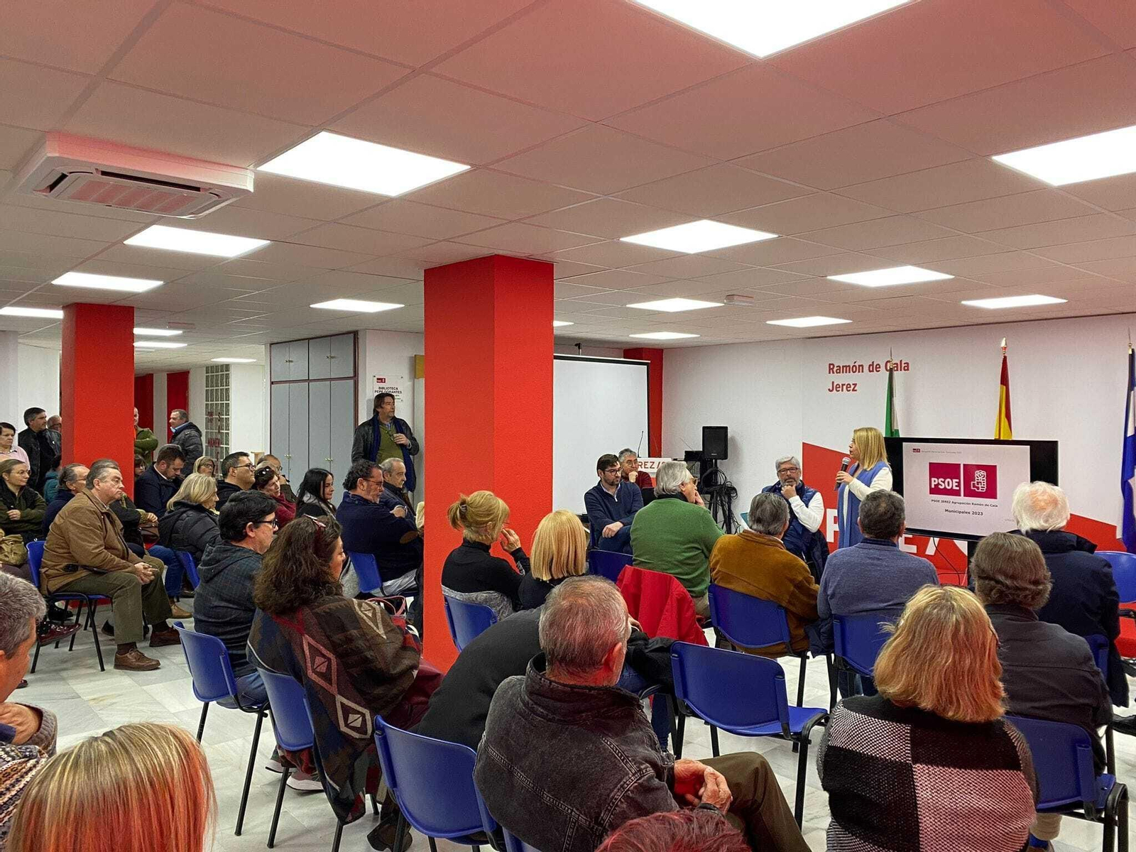 Imagen de una asamblea del PSOE celebrada meses atrás.