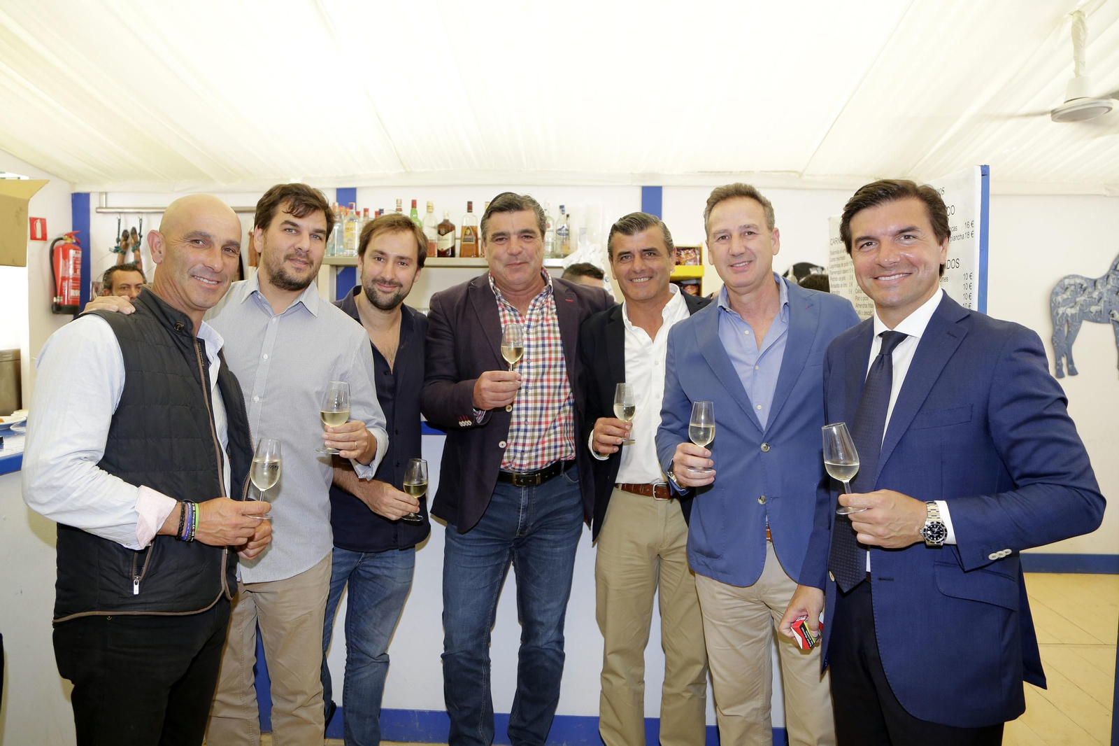 Chiko Galera, Federico Wagner, Diego Varela,Jaime Estévez, Juan Guerra, Jesús Galvín y Manuel Ávila.