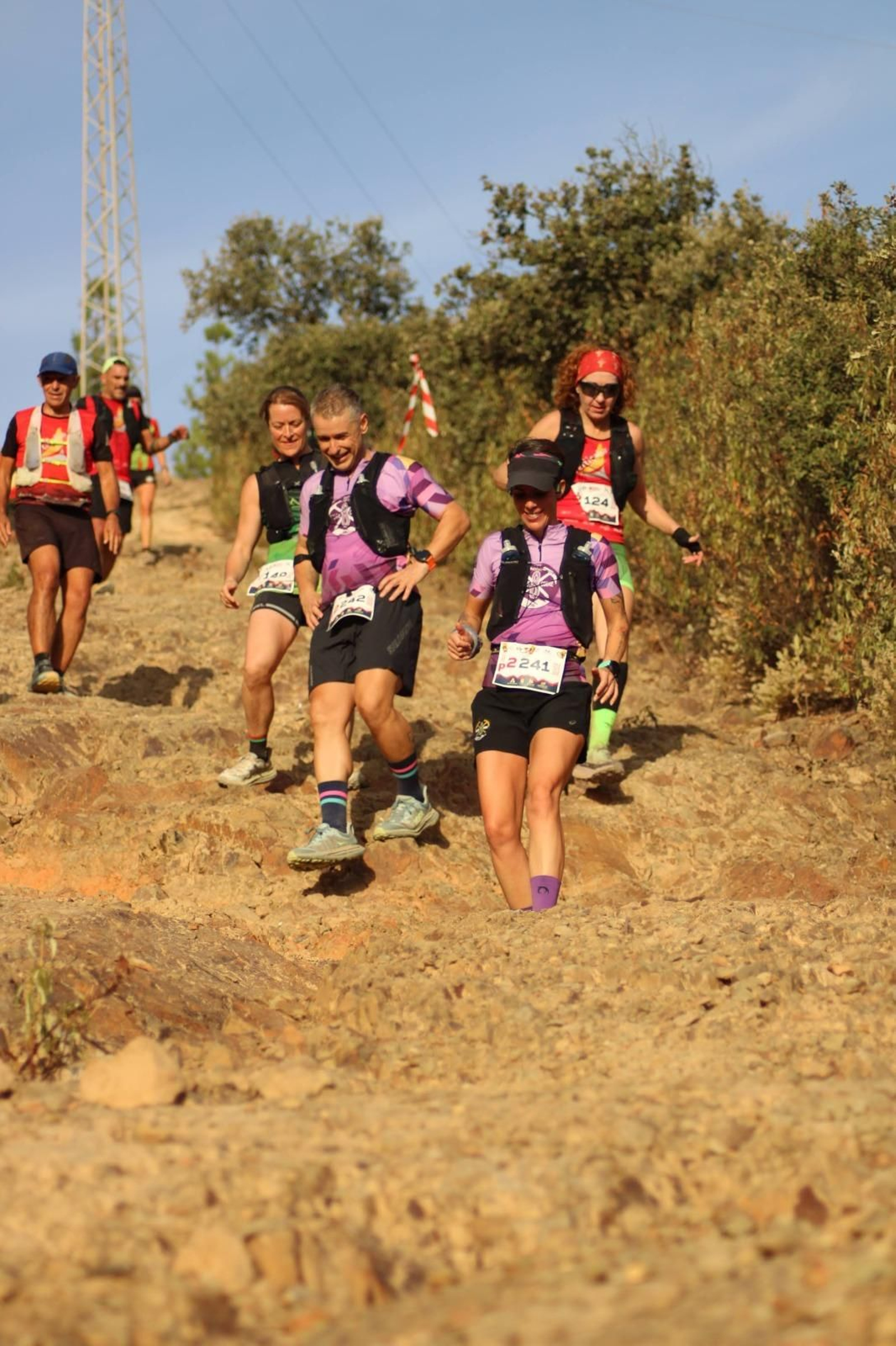 Varios participantes, durante una de las etapas de la prueba cordobesa.