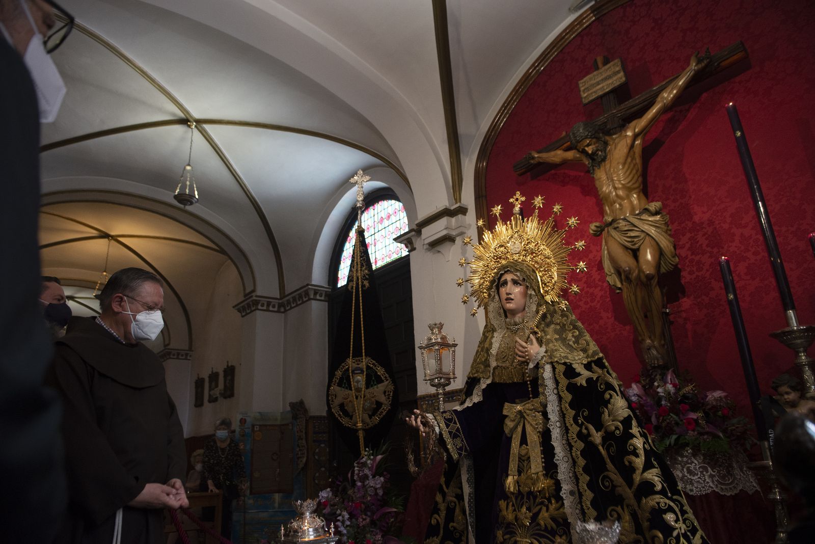 Viernes Santo en pandemia: La Soledad de San Buenaventura, en imágenes