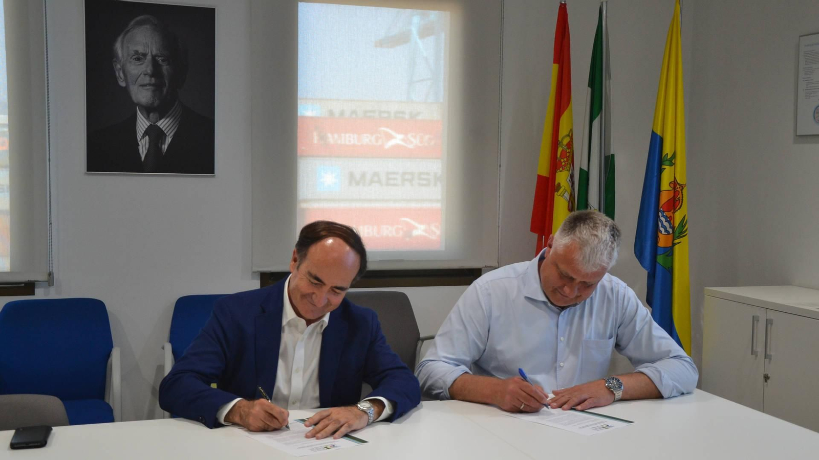 Gerardo Landaluce y Keld Pedersen.