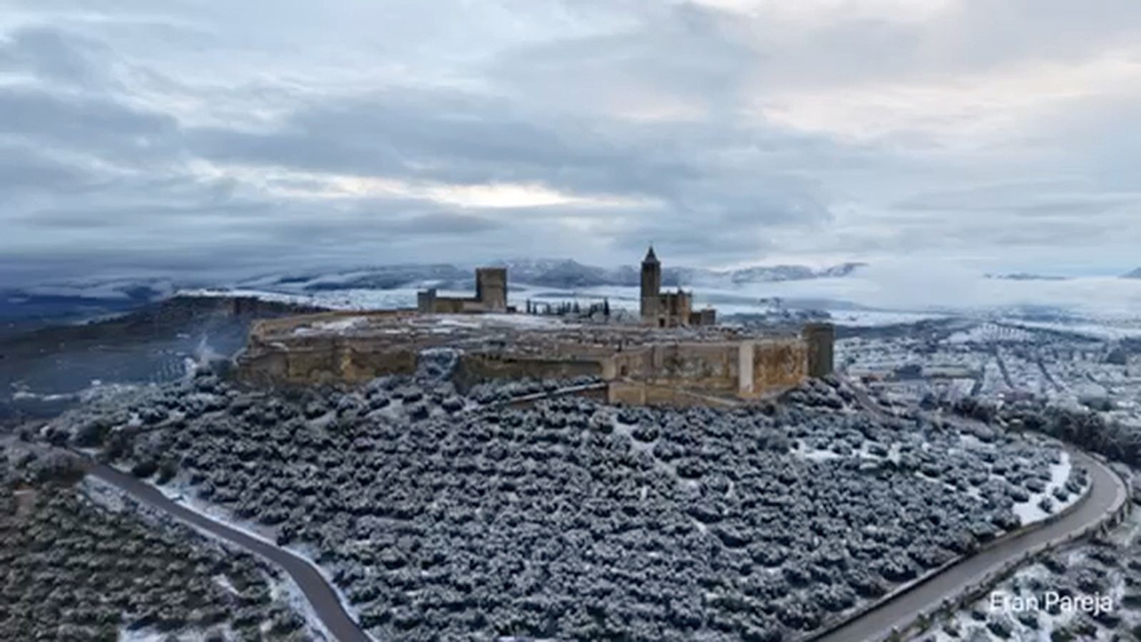 Un vídeo excepcional de la nevada en Alcalá la Real