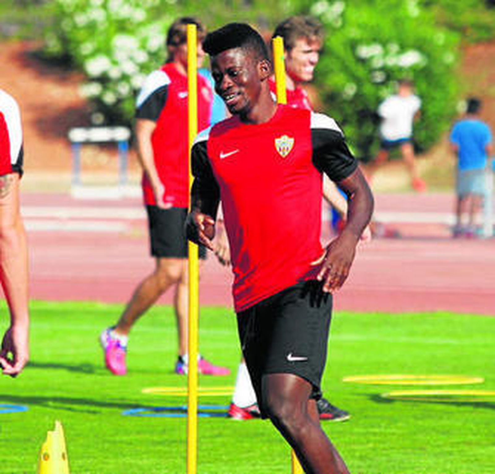 Ramón Azeez, la estrella del conjunto almeriense.