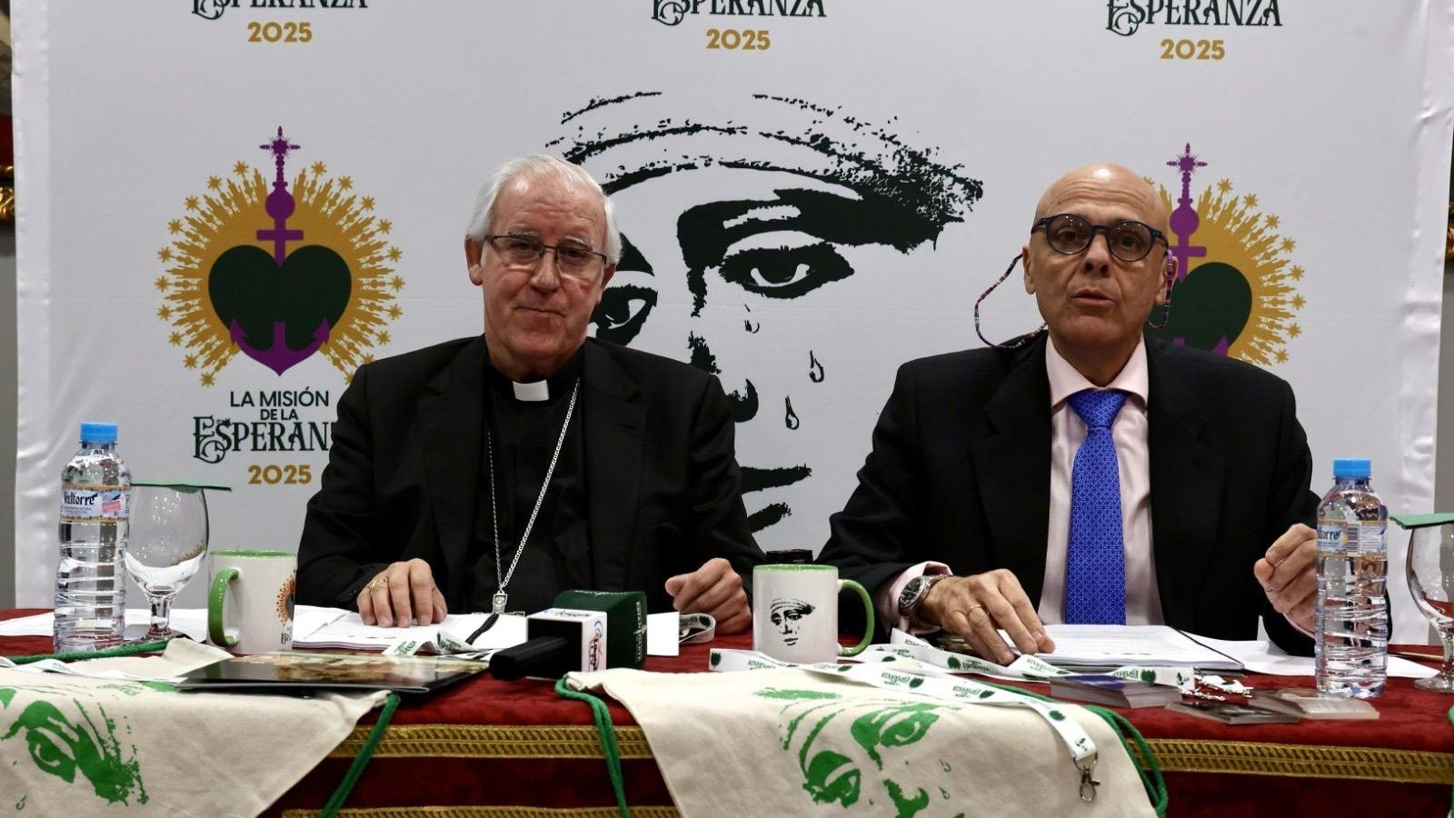 Saiz Meneses y Sergio Sopeña durante la presentación