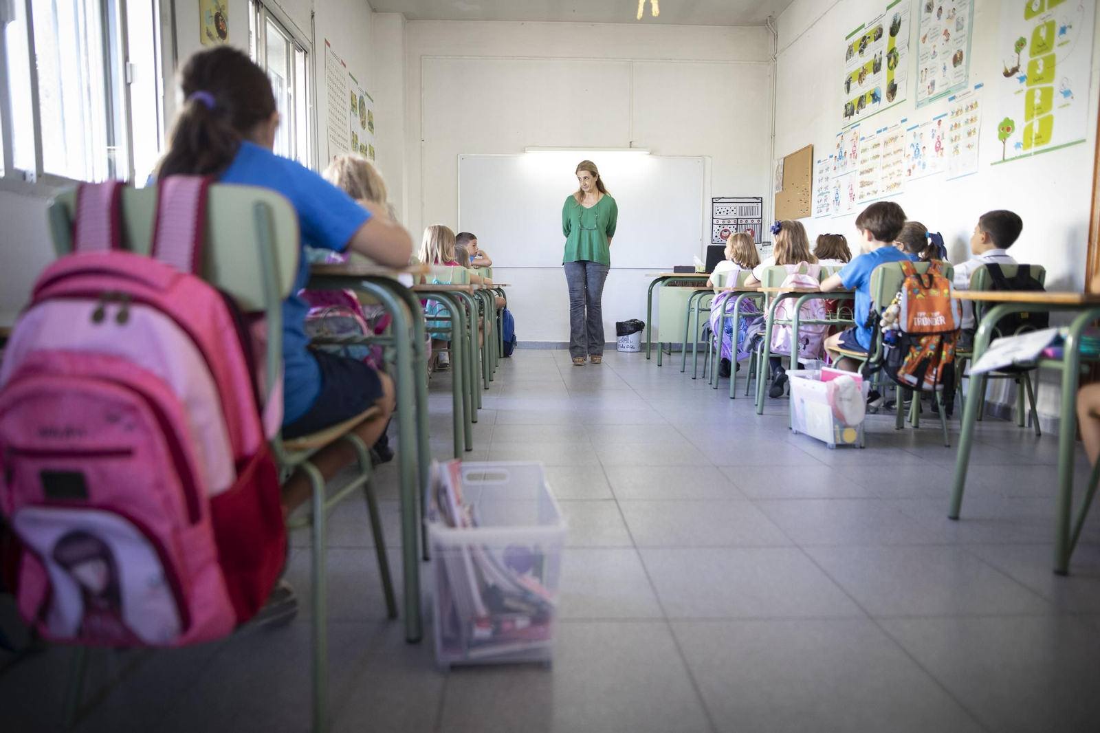 Alumnado en un colegio.