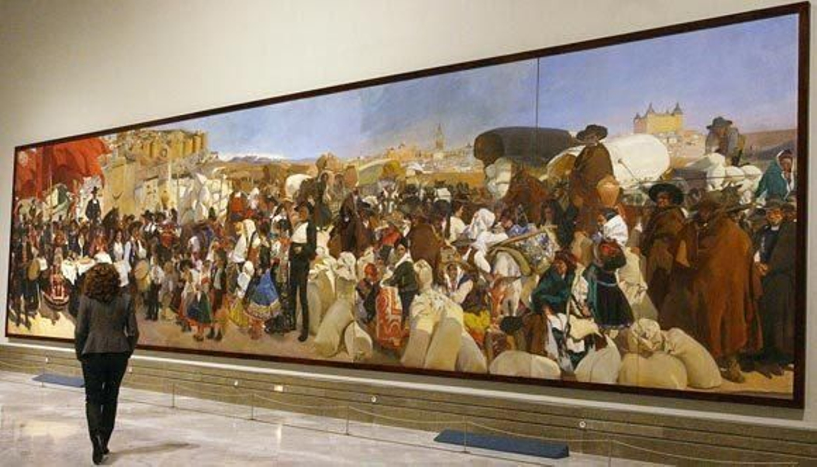 Los enormes lienzos de Sorolla, expuestos en el Museo de Bellas Artes de Sevilla. / Manuel Gómez.