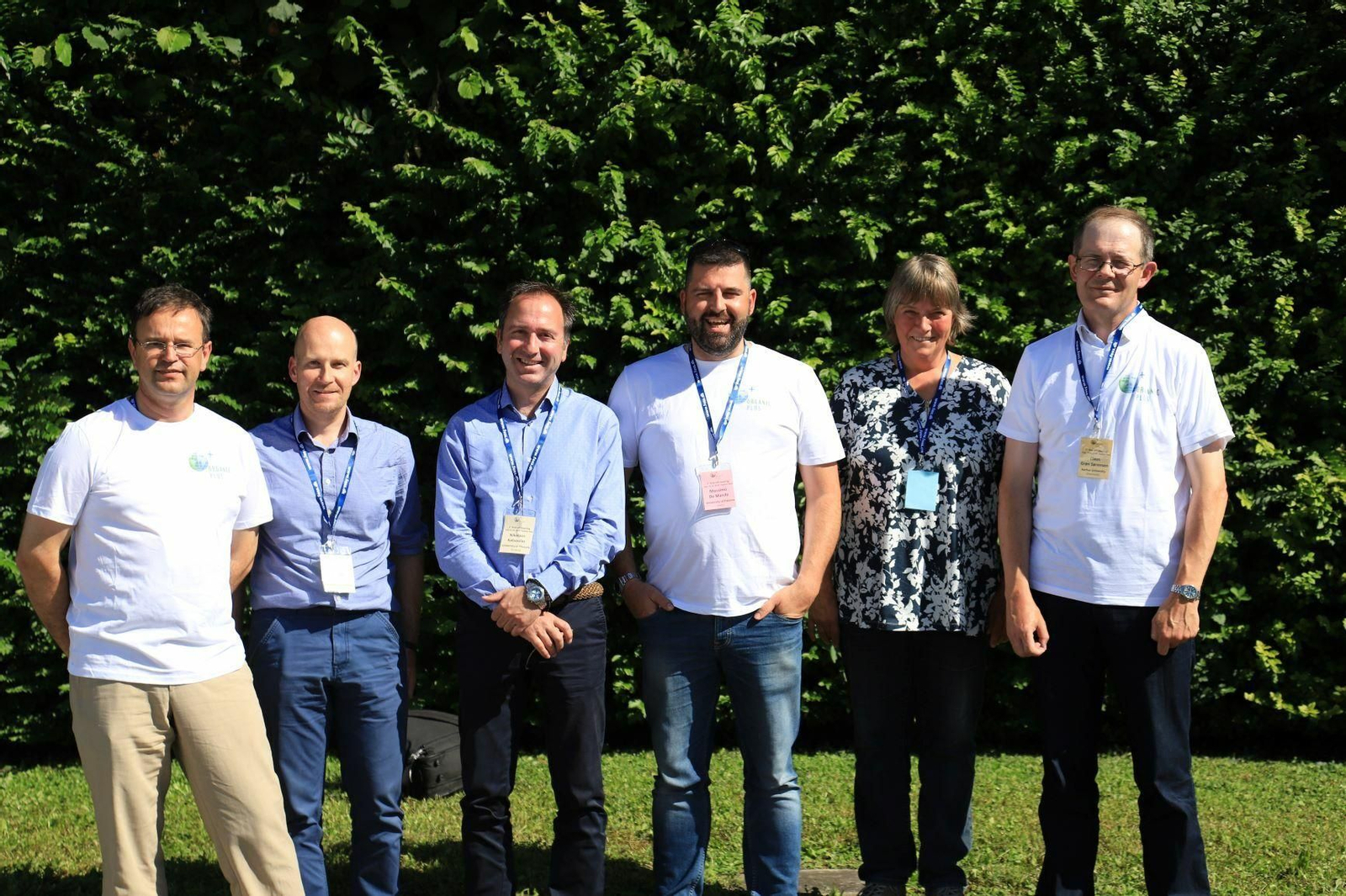 Consejo Ejecutivo Organic-Plus, cuando se constituyó en Padua, Italia, en junio de 2018.