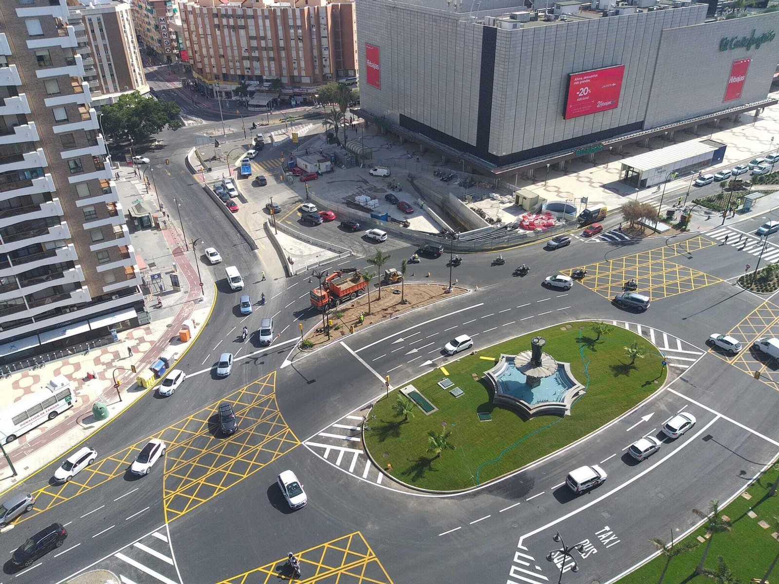 Fotos de la avenida de Andalucía de Málaga, a las puertas de la normalidad tras 10 años de obras del Metro