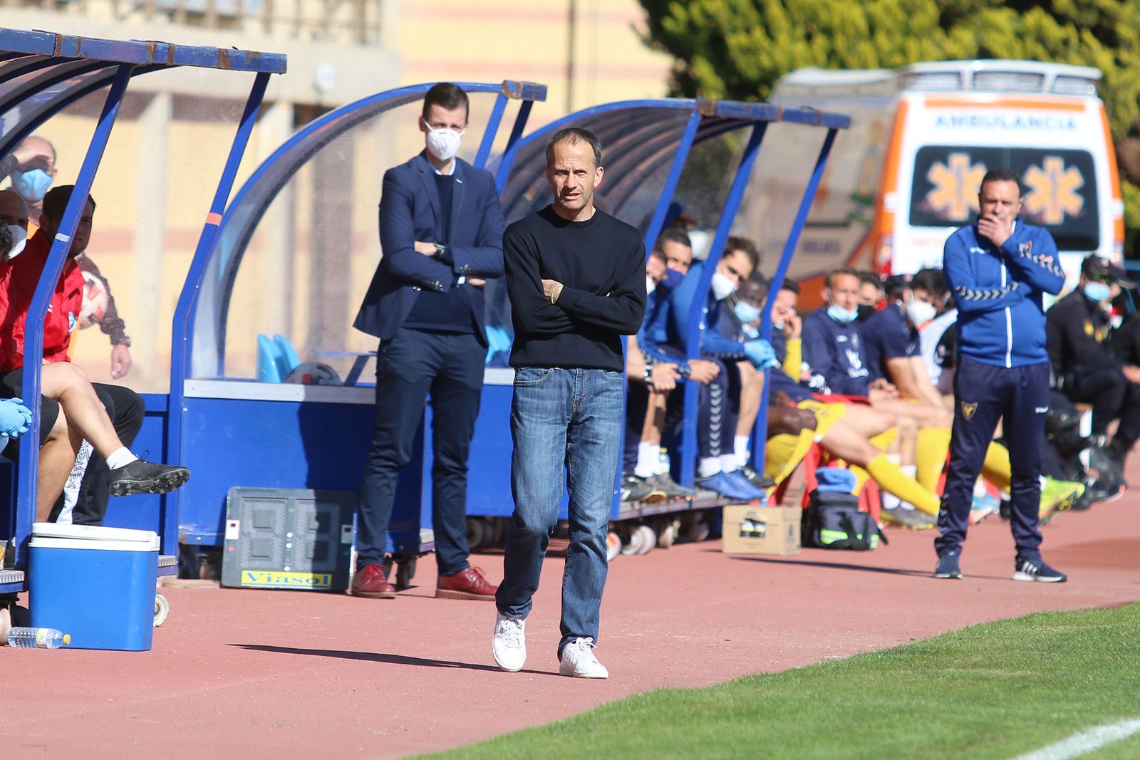 Fran Alcoy durante un partido en Santo Domingo.