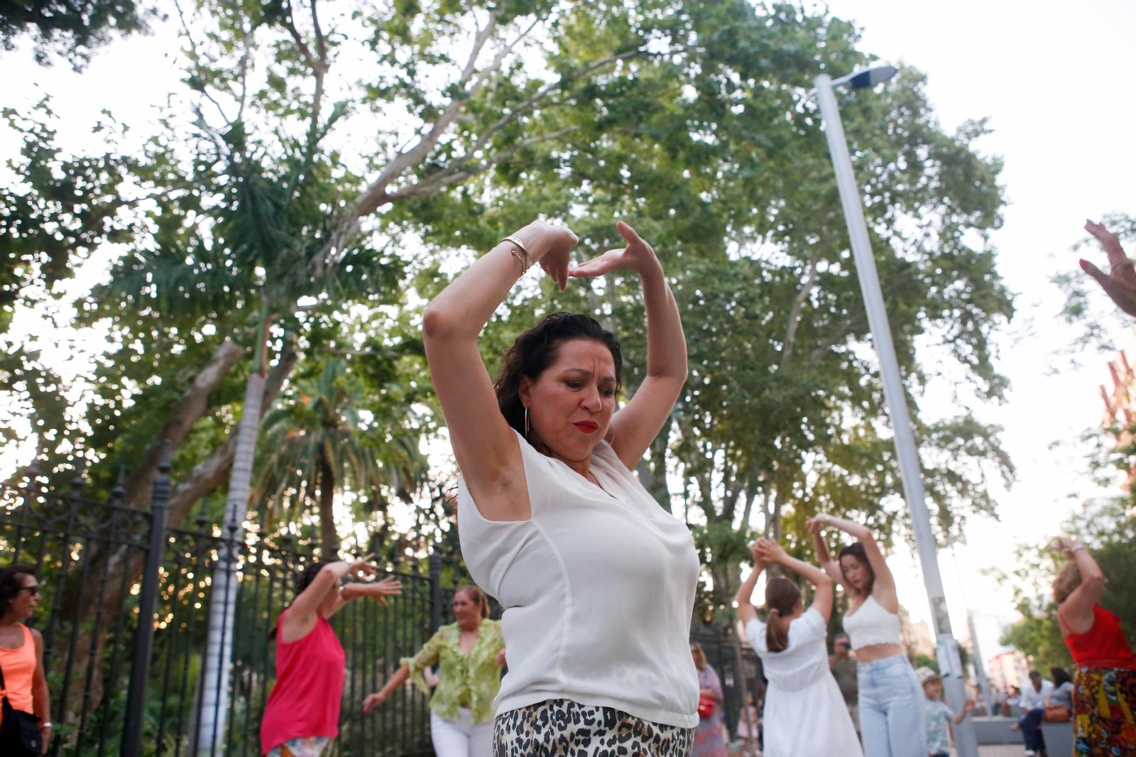 Fotos del flashmob de baile flamenco de Mercedes Alcalá y David Lozano