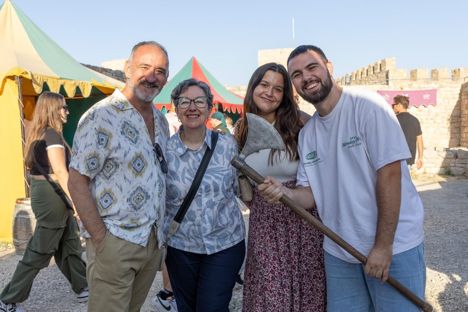 Moradores del Castillo de Jaén, recreación histórica de la Edad Media en el Cerro de Santa Catalina