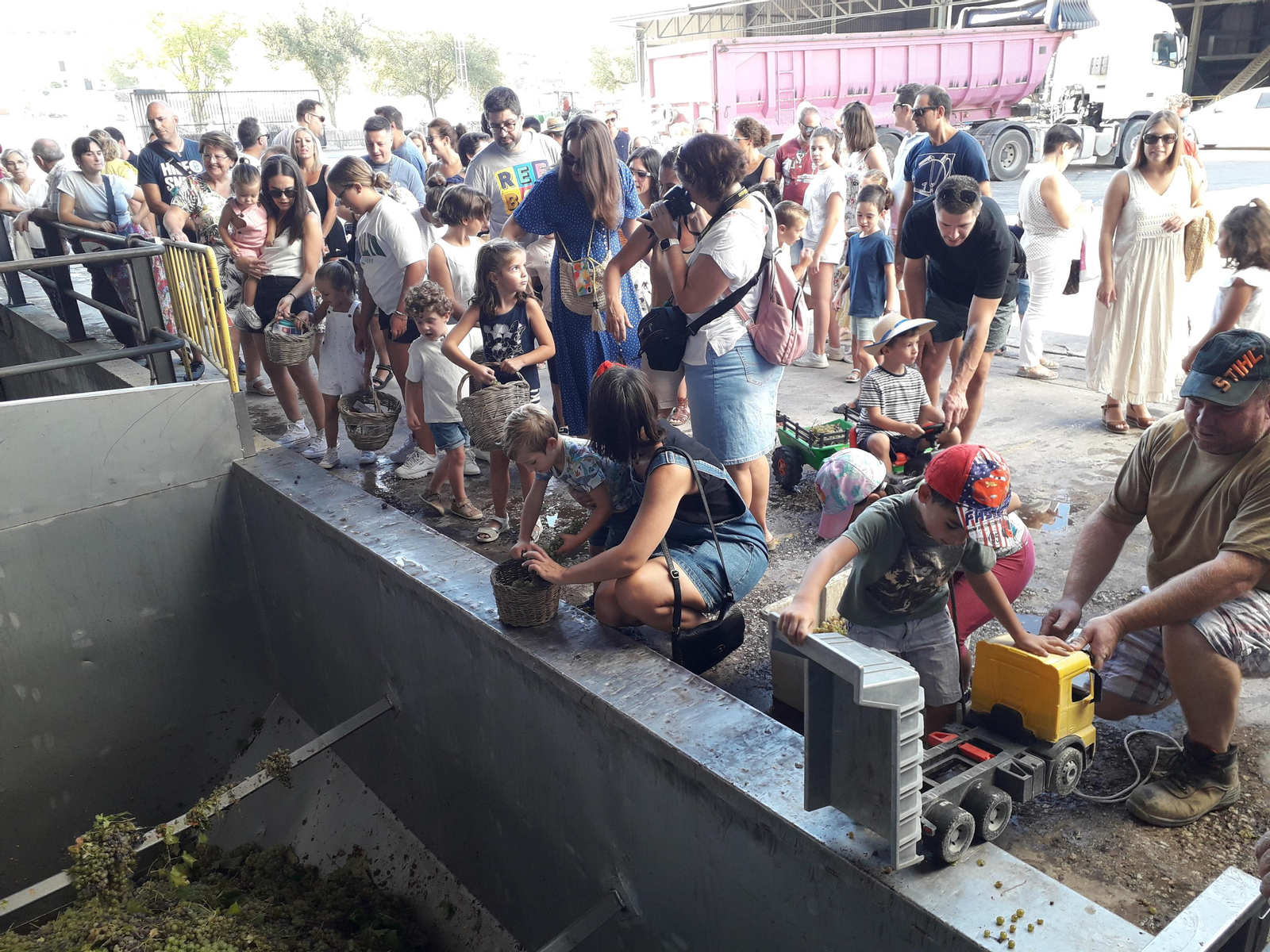 La primera vendimia infantil de Montilla, en imágenes