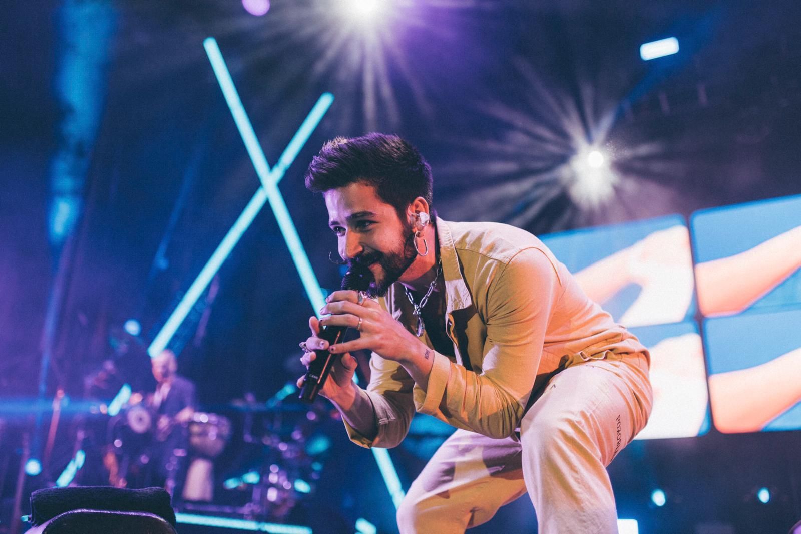 Camilo durante su concierto en la Plaza de Toros de La Merced.
