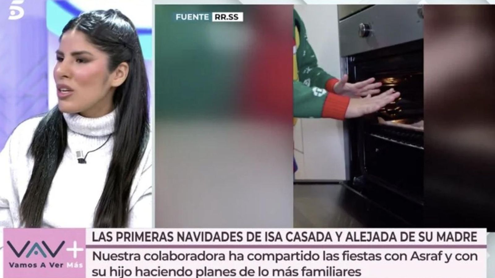 Isa Pantoja explicando sus Navidades en 'Vamos a ver'