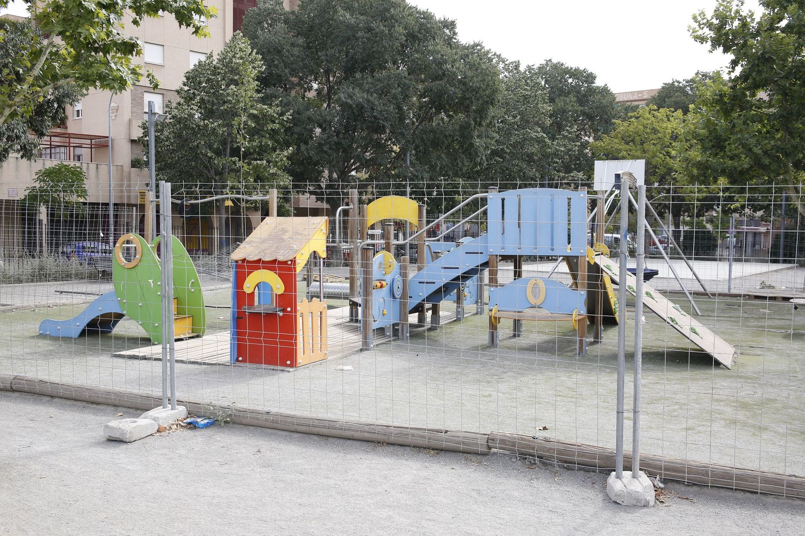 Un parque infantil de la capital