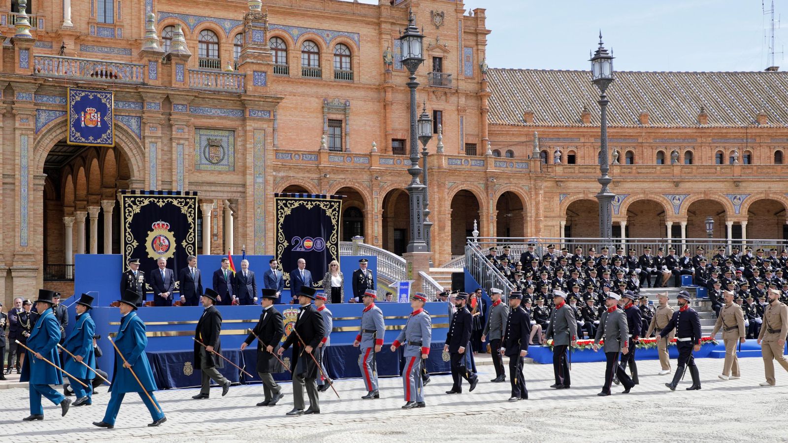 Plaza de España. Día de la Policía Nacional