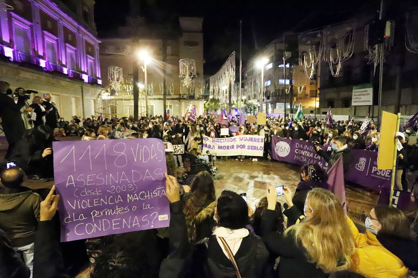 Imágenes de la manifestación del 25N contra de la violencia de género