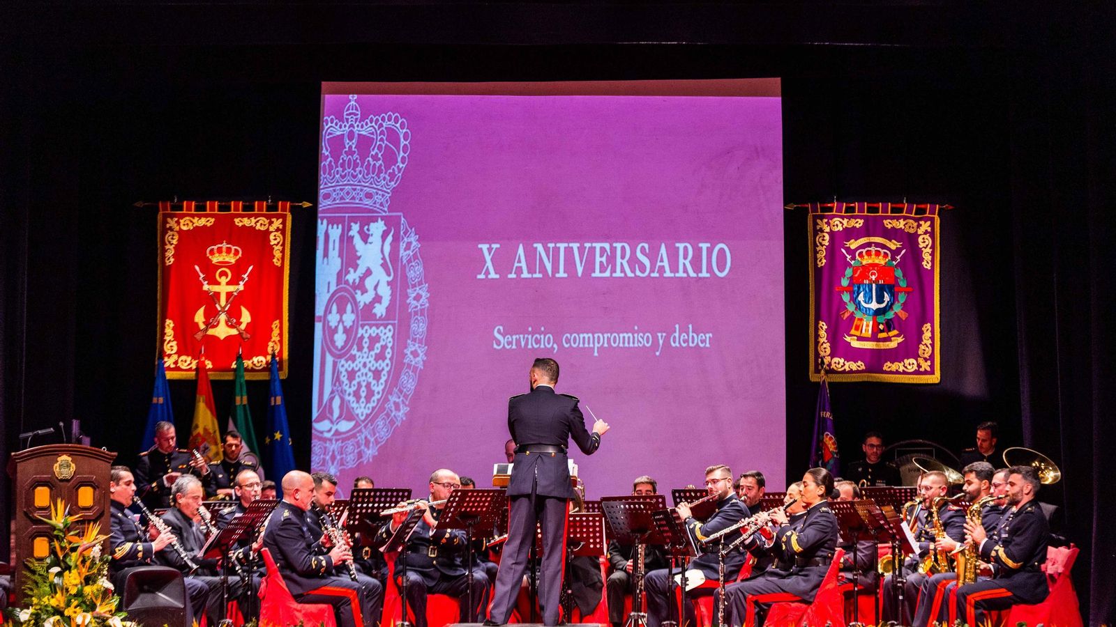 Homenaje al Rey en forma de concierto: la banda de Tercio Sur conmemora el X aniversario del reinado de Felipe VI Homenaje al Rey en forma de concierto: la banda de Tercio Sur conmemora el X aniversario del reinado de Felipe VI