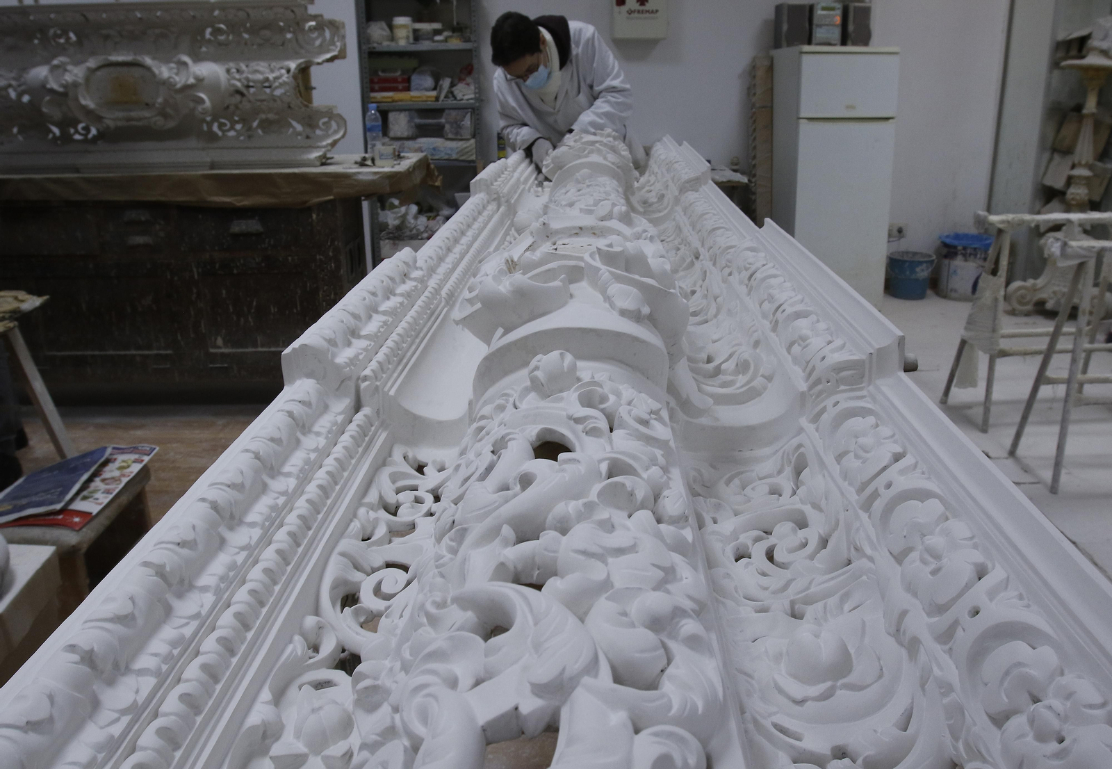 Restauración del paso de La Mortaja