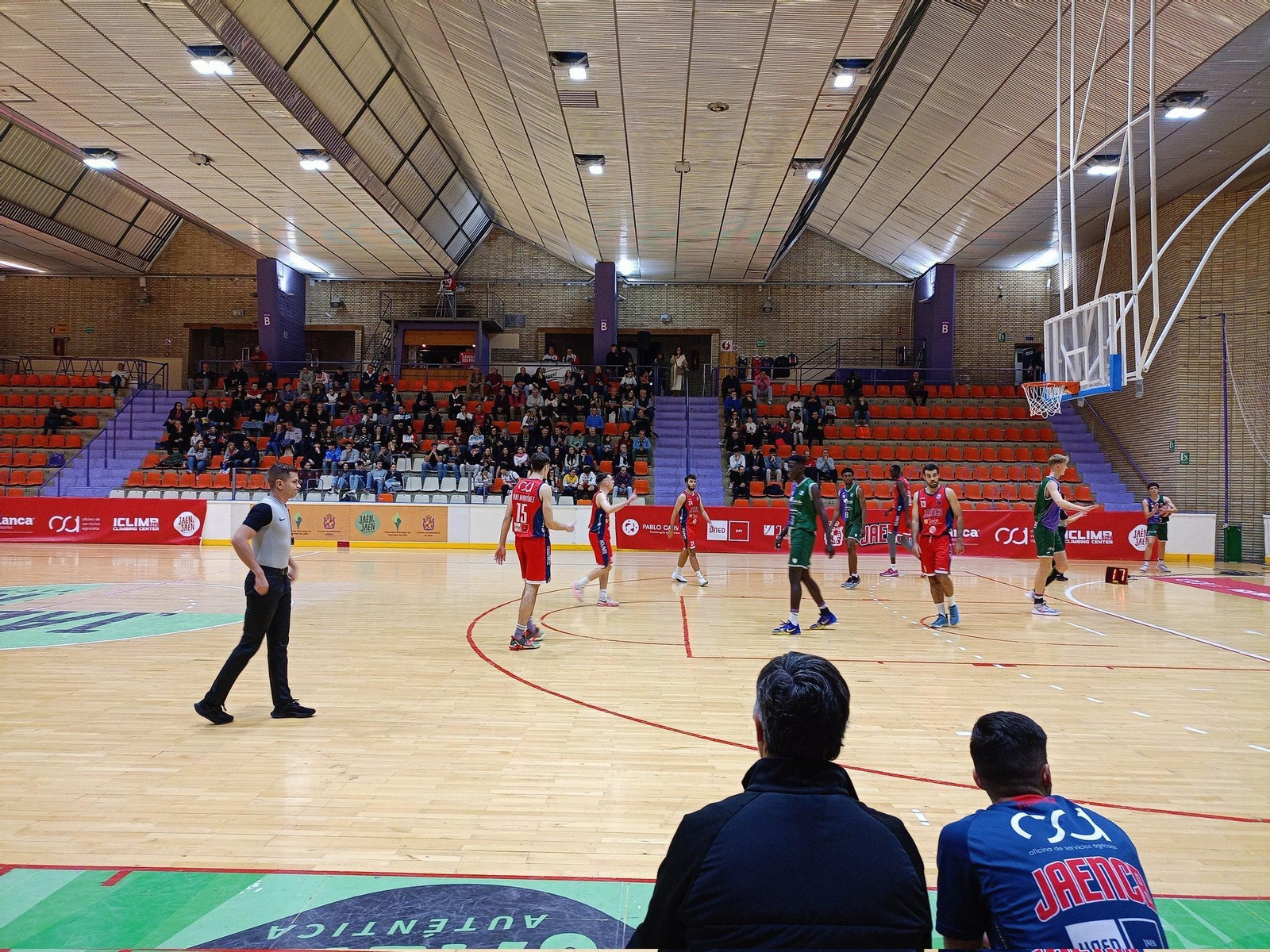 Imagen del Jaén CB - Unicaja. Imagen del Jaén CB - Unicaja.