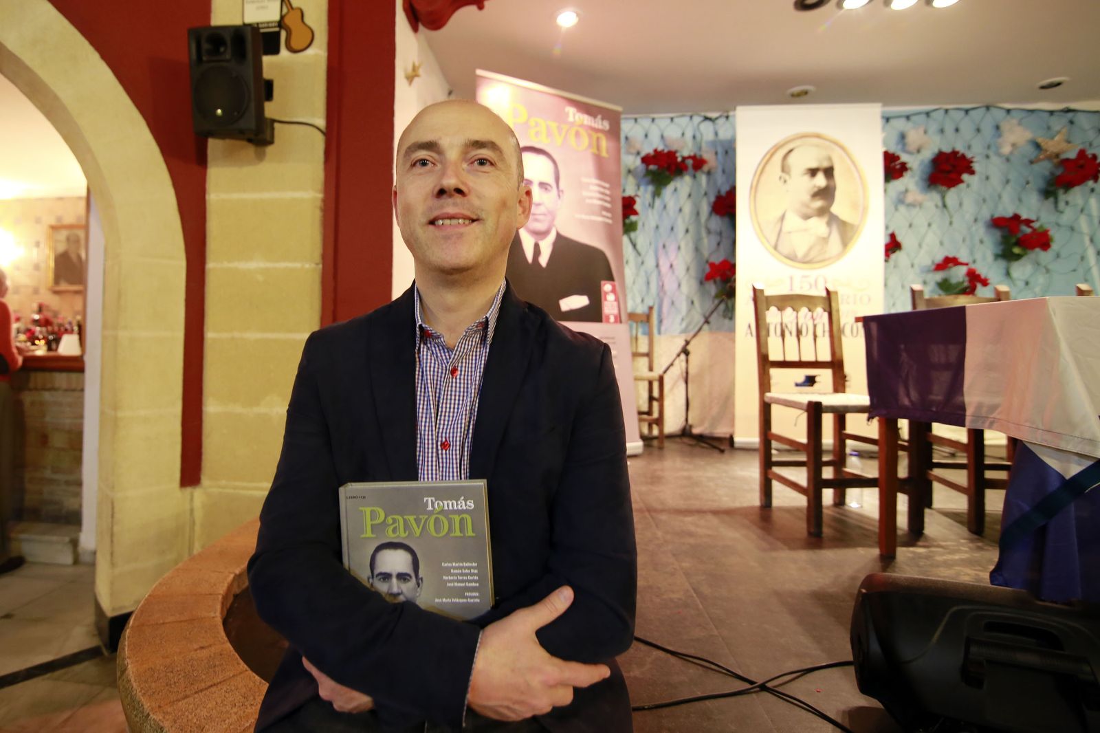 Carlos Martín Ballester, el pasado viernes en la peña Antonio Chacón.