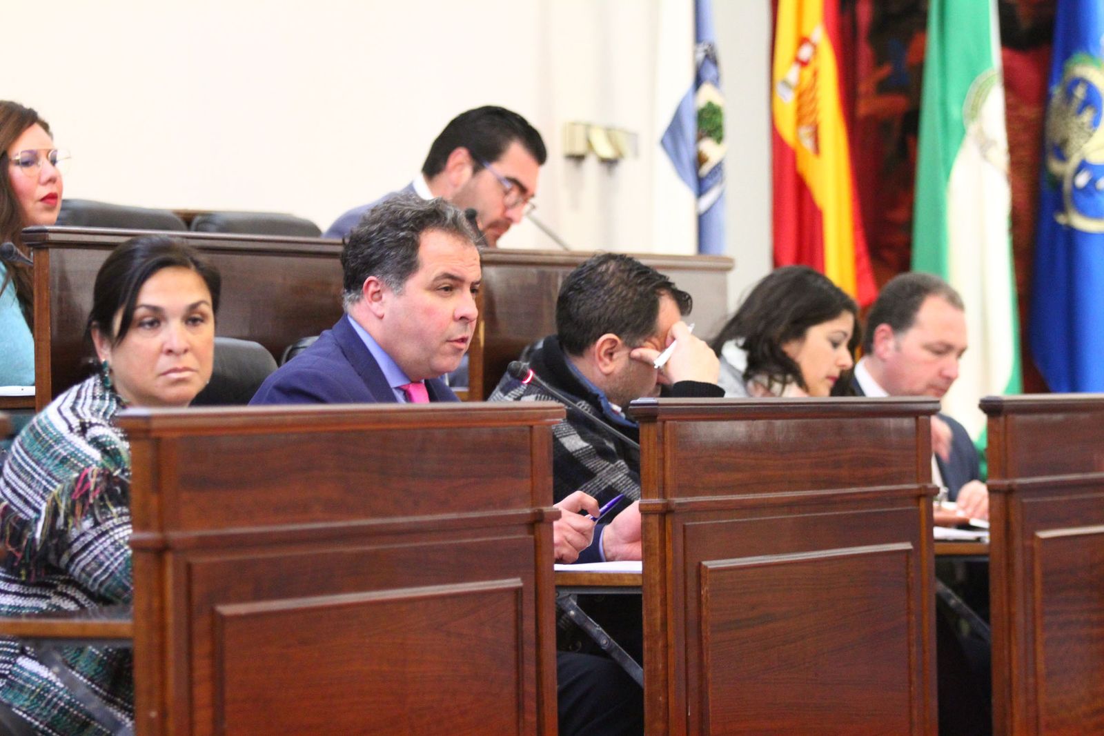 Parte de la bancada popular en el último mandato.