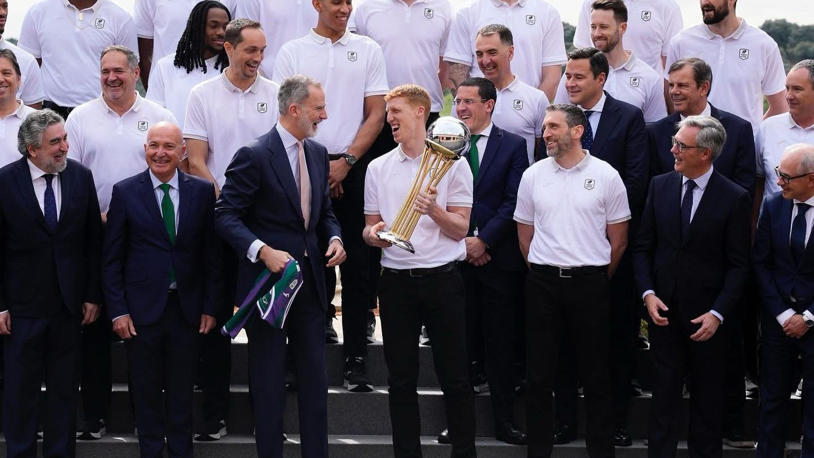La recepción del Rey Felipe VI al Unicaja, en fotos
