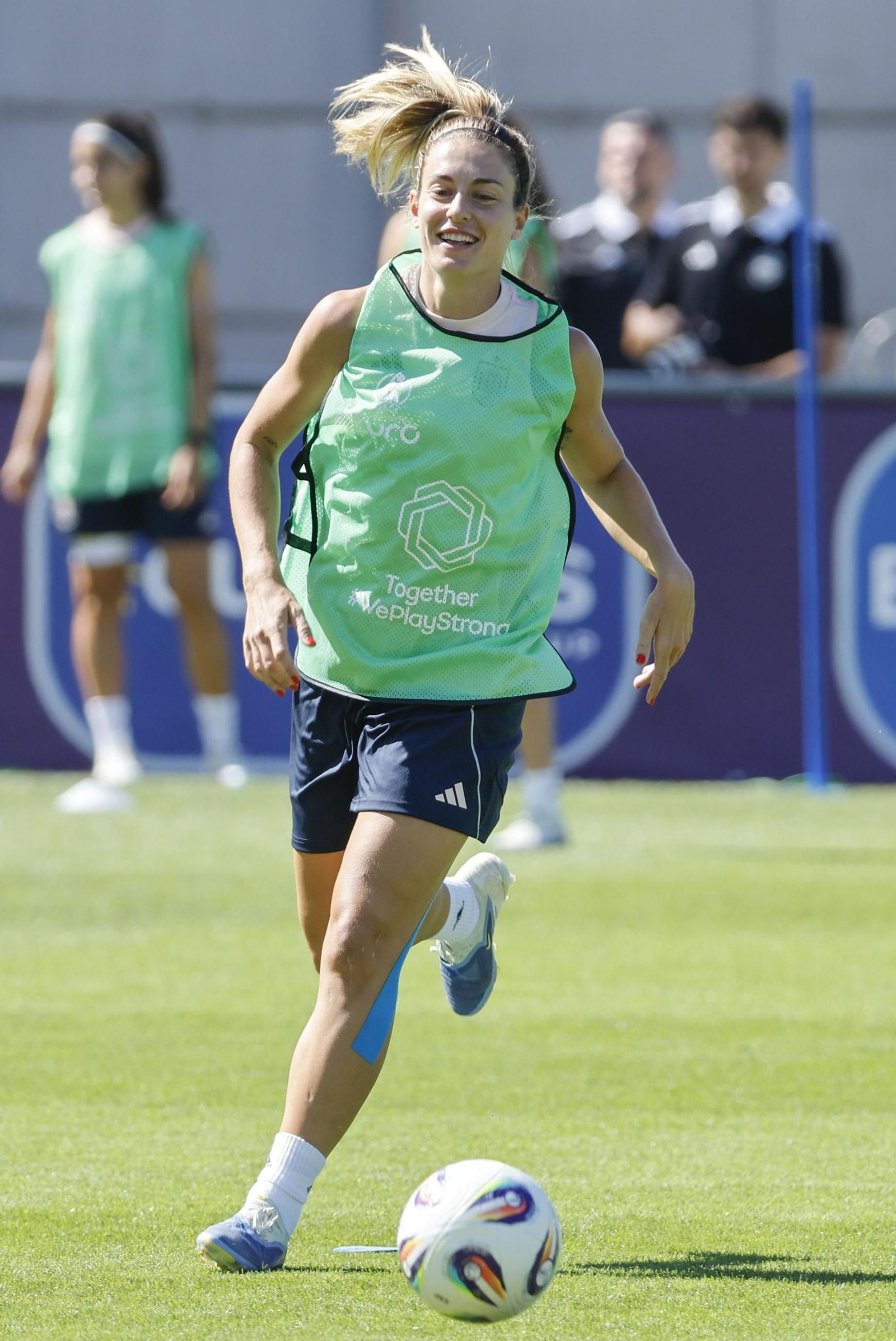 Las fotos de España antes de enfrentarse a Suiza en la Eurocopa femenina