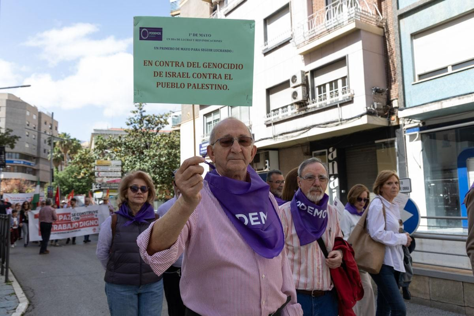 Manifestación convocada por el 1º de Mayo
