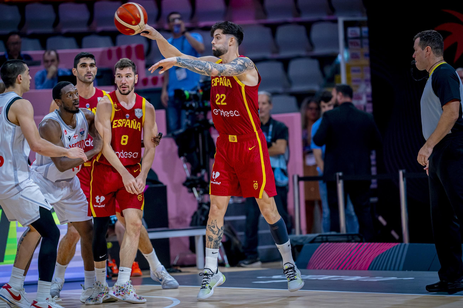 Las fotos del Georgia - España de baloncesto
