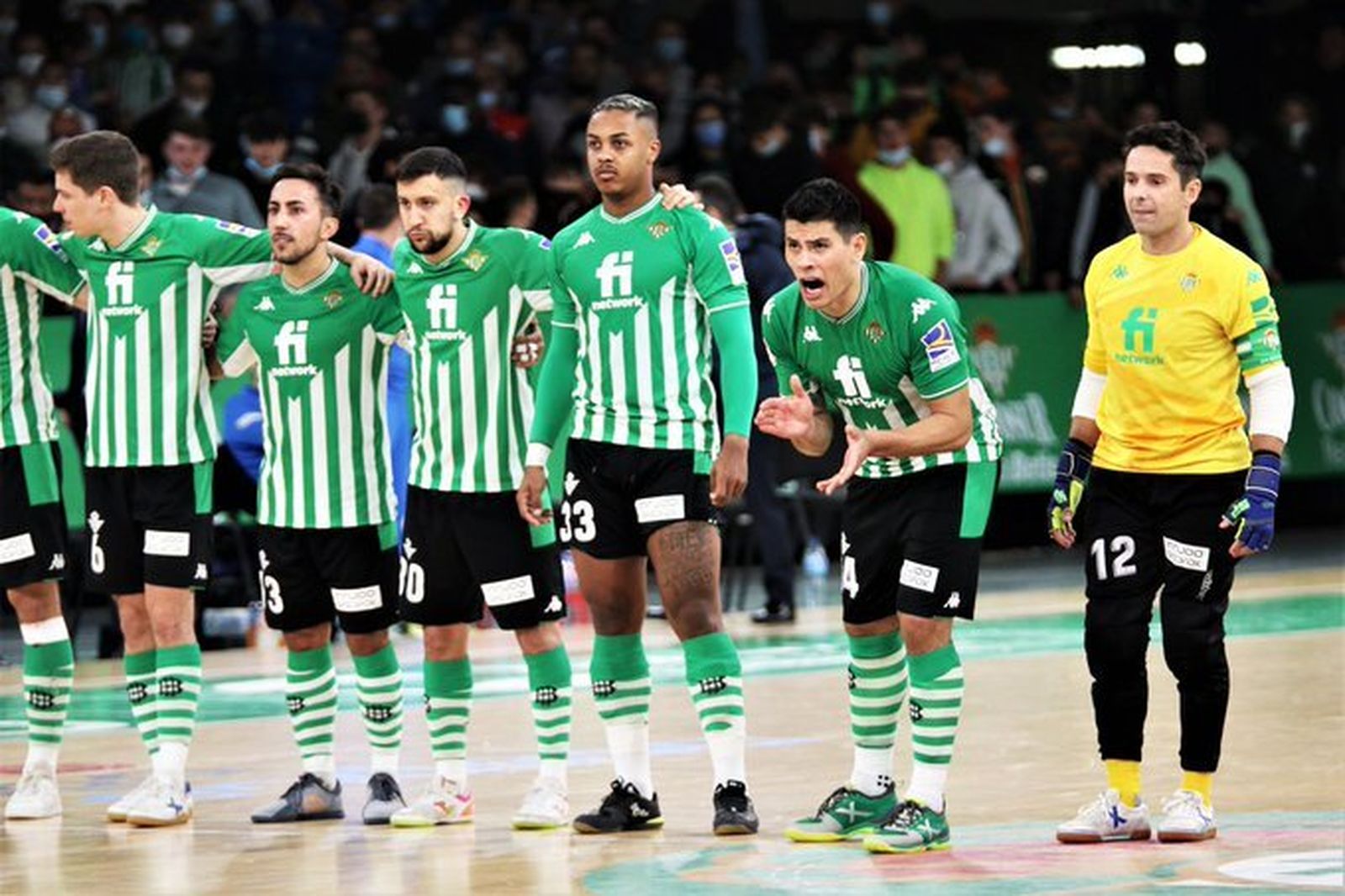 El Betis Futsal, en el partido ante el Barcelona de Copa.