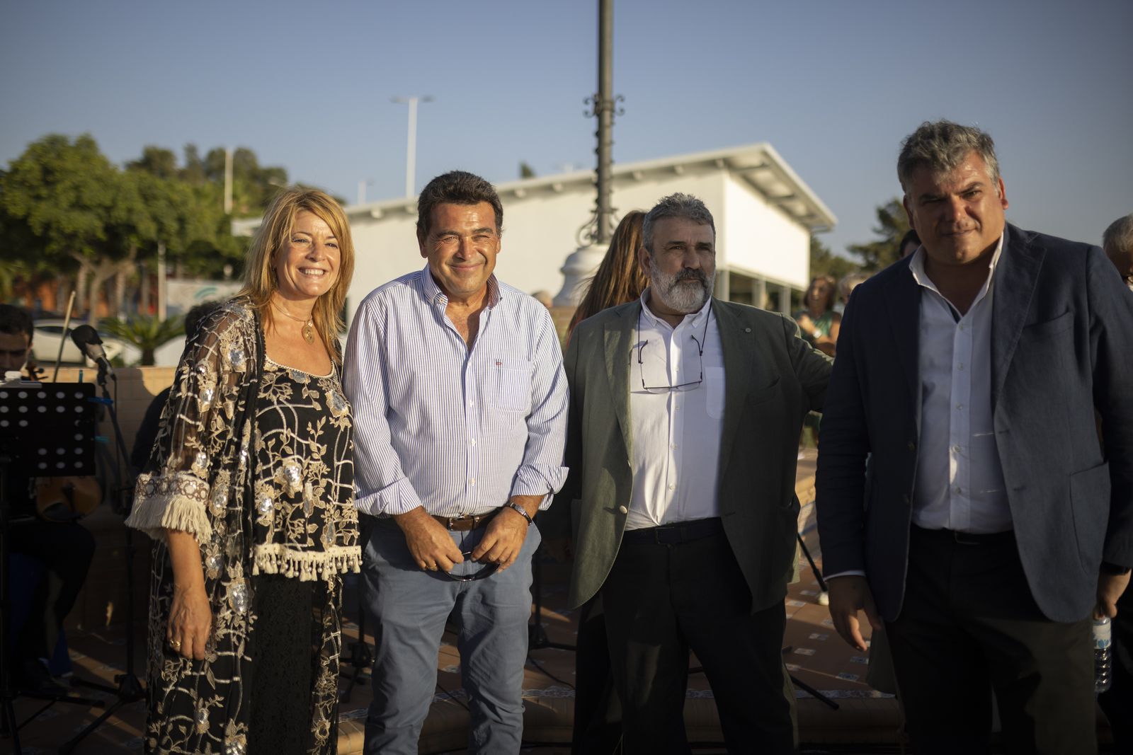 Imágenes de la inauguración De la Fuente de las Naciones en el Paseo de la Ría
