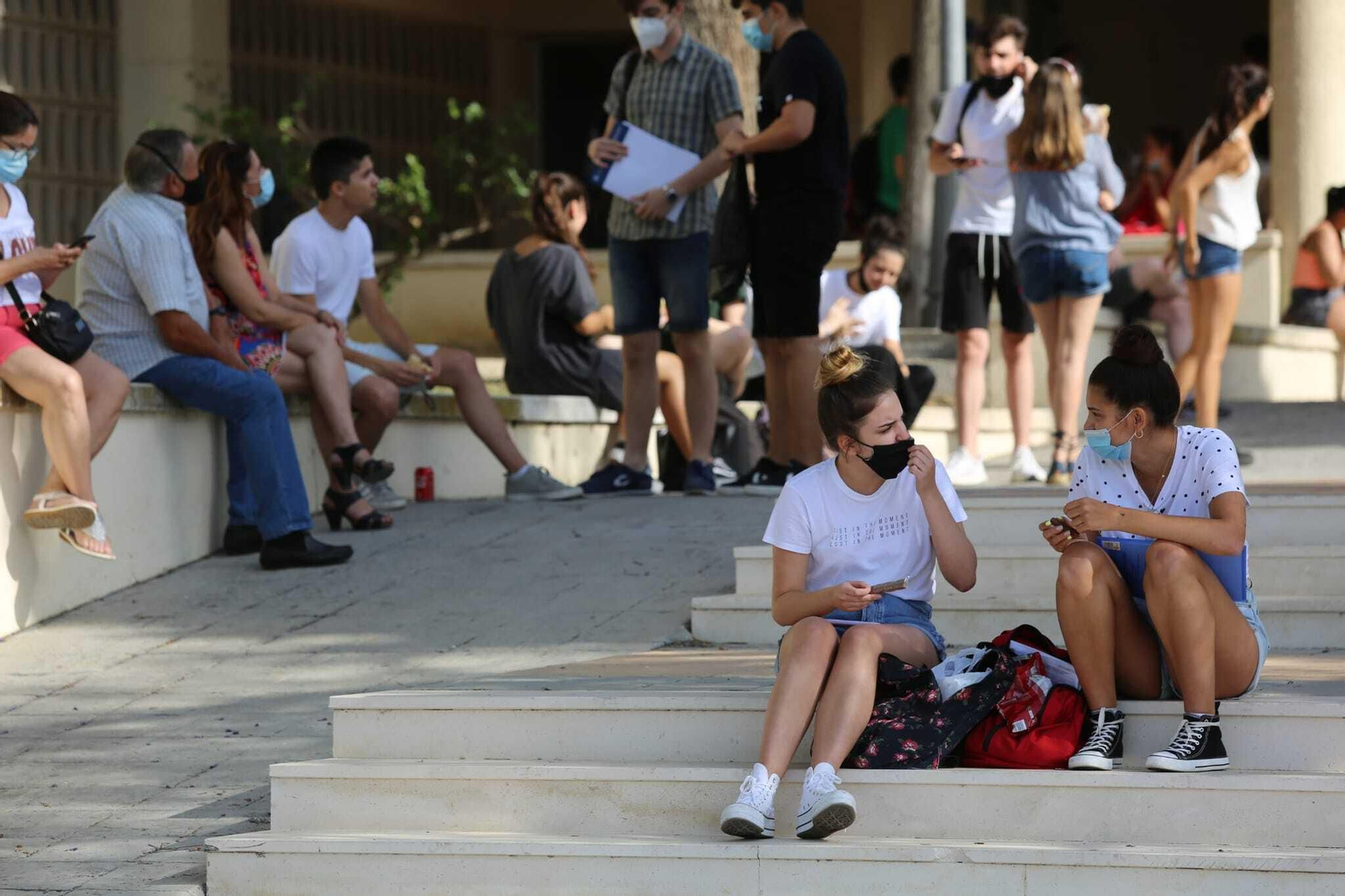 Arranca la Selectividad del coronavirus y las mascarillas en Málaga, en fotos