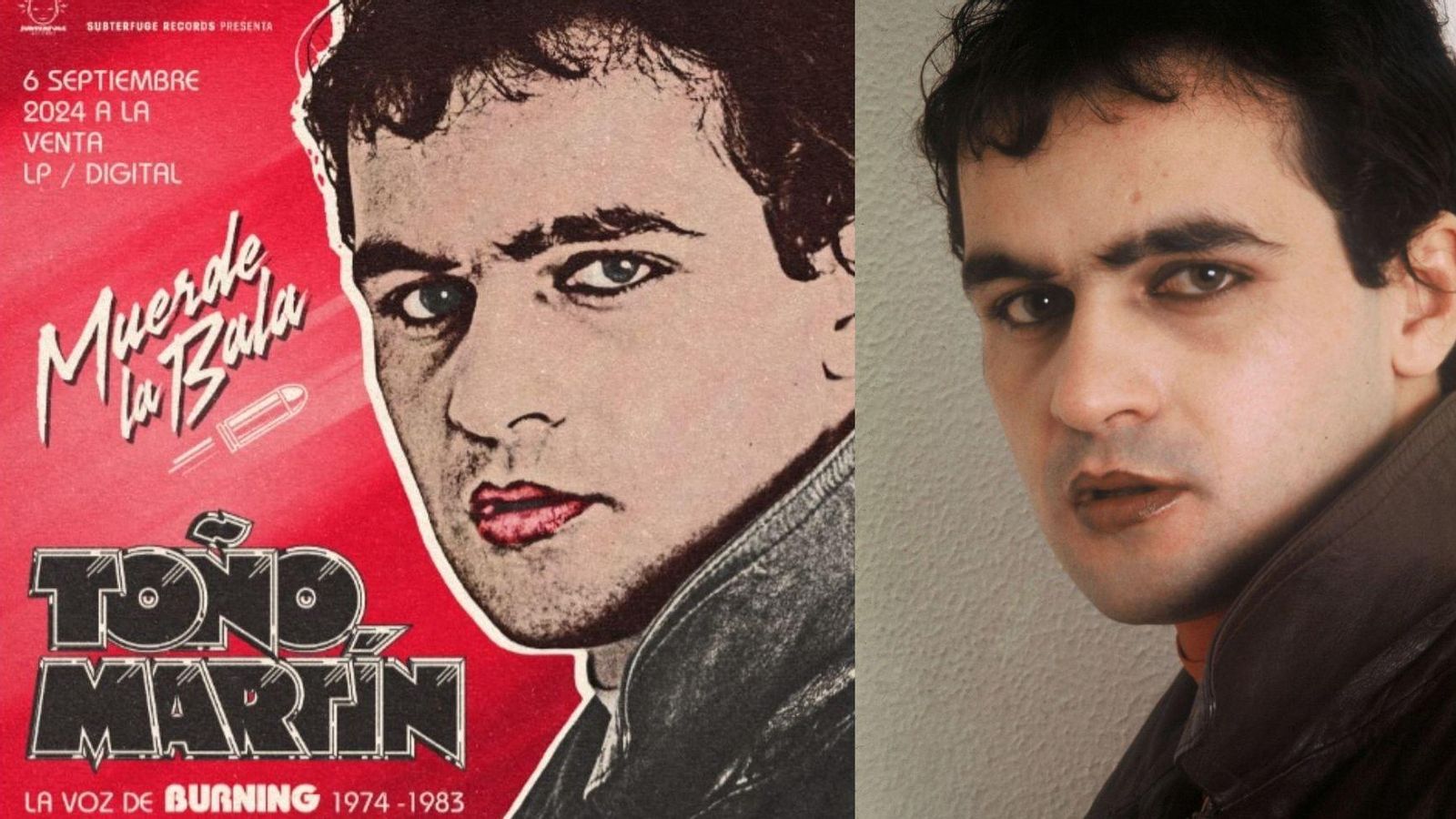 Portada de 'Muerde la bala' y foto original de Antonio Martín