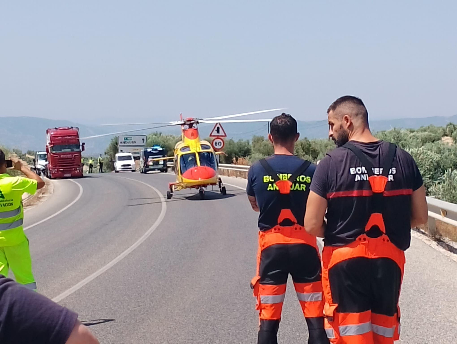 Imagen de archivo de uno de los últimos accidentes ocurridos en la provincia de Jaén