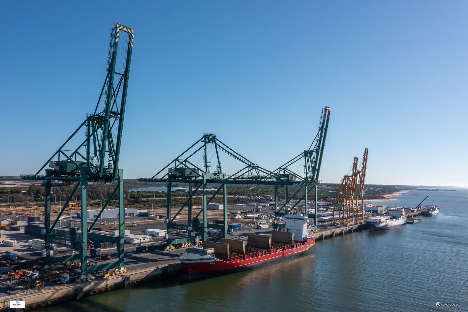 Muelle Sur del Puerto de Huelva.