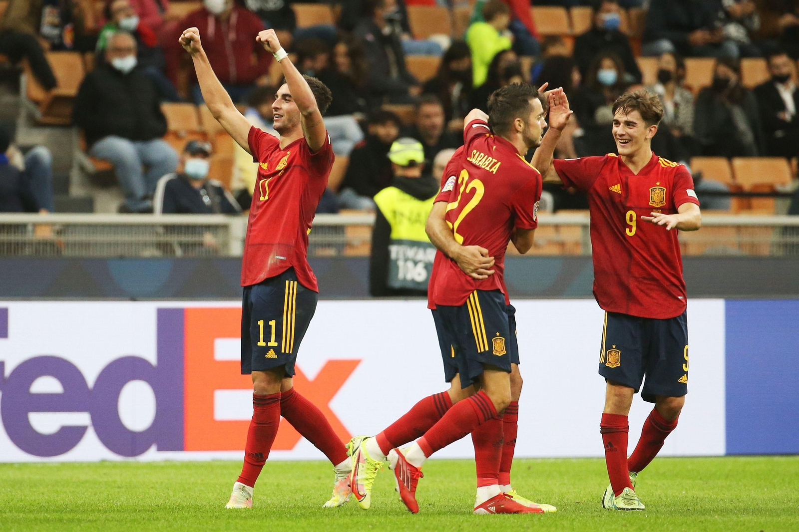 El Italia-España de la Liga de Naciones, en imágenes